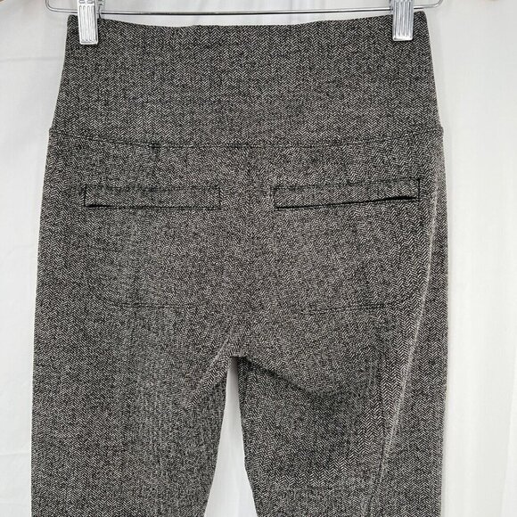 Athleta Women's XS Delancey Herringbone Tight Black Abalone Grey Athletic Pocket - Picture 5 of 10